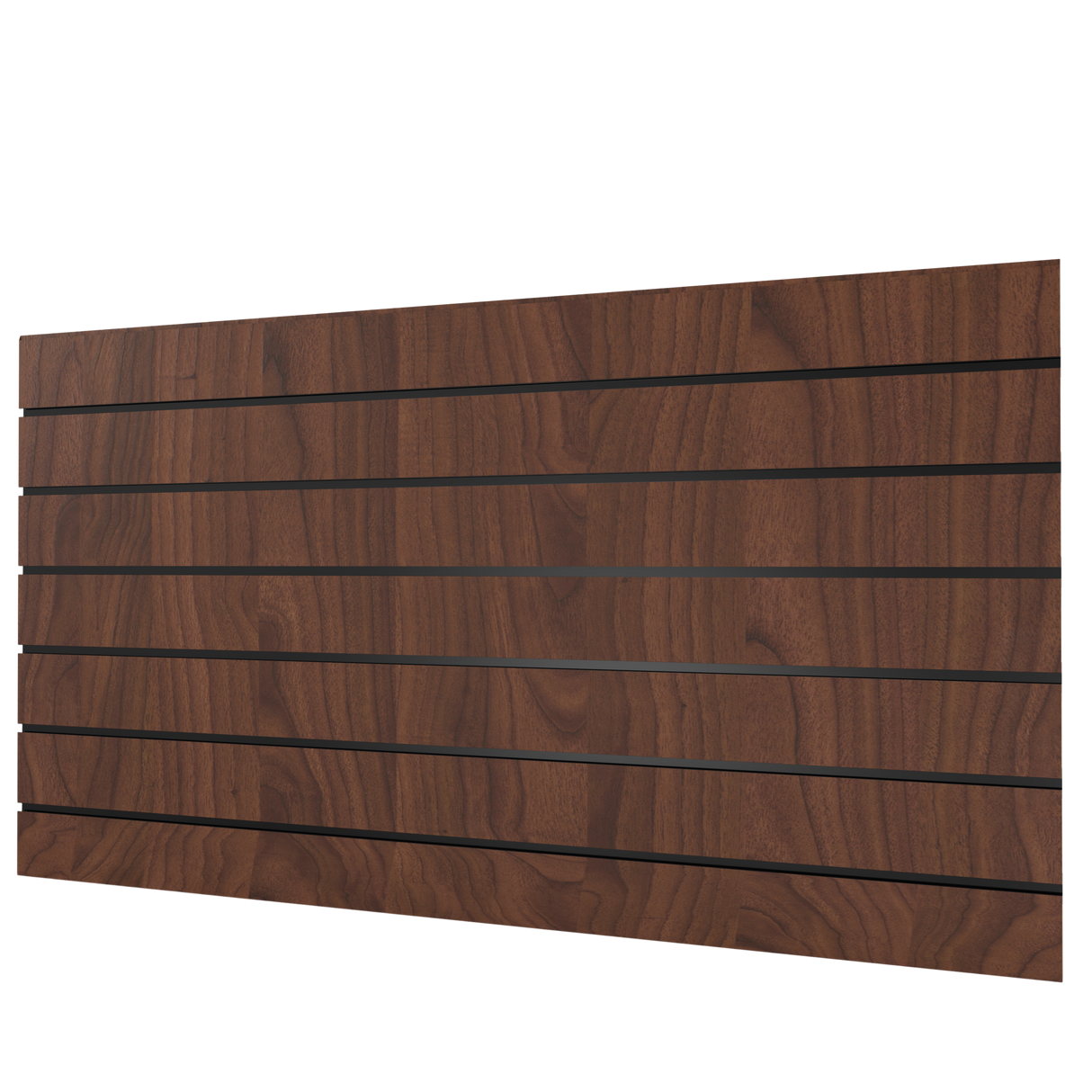 Pannello Slatwall in Noce (1200mm x 1200mm) 4ft x 4ft