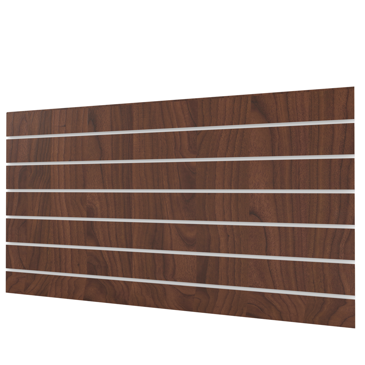 Pannello Slatwall in Noce (1200mm x 1200mm) 4ft x 4ft